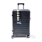 Set Valijas Flb Pp Gris Oscuro 20 24 28 175 4Ruedas